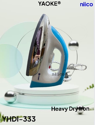 Picture of Yaoke  Ceramic Soleplate Heavy Weight Dry Iron - Iron Machine Model : YHDI -333- Effortlessly Iron Clothes With Automatic Heavy-Weight Dry Iron:1 Year Warranty