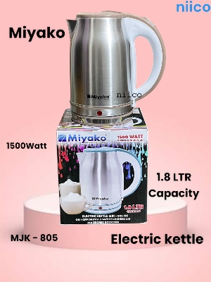 Picture of Miyako Durable  Heavy Duty Stainless steel Electric Kettle Model  =MJK 805- 1.8  Liter (1 Years Warranty)