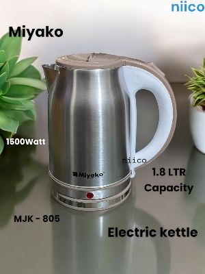 Picture of Miyako Durable  Heavy Duty Stainless steel Electric Kettle Model  =MJK 805- 1.8  Liter (1 Years Warranty)