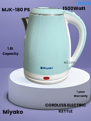 Picture of Miyako Durable  Heavy Dutty Electric Kettle Double Layer   Model  =MJK 180 PS- 1.8  Liter (1 Years Warranty)