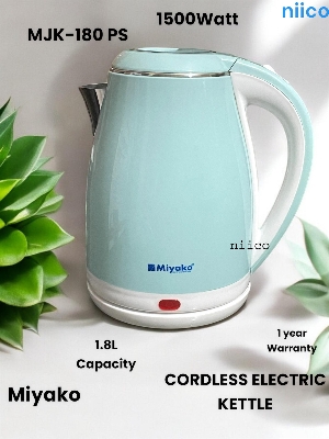 Picture of Miyako Durable  Heavy Dutty Electric Kettle Double Layer   Model  =MJK 180 PS- 1.8  Liter (1 Years Warranty)