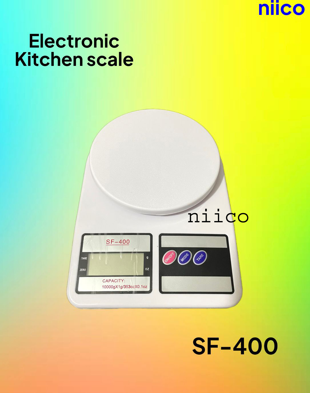 Picture of DigitalElectronic  Kitchen Scale  Machine Multipurpose Electronic Weight Scale with Backlit LCD Display for Measuring Food, Cake, Vegetable, Fruit Weighing Scale-1 Year Warranty