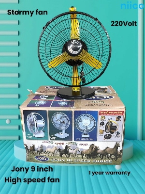 Picture of Jony 9 Inch 3 Pakaha Copper Motor Hi-Speed Fan with 1 year warranty Durable Product Life Time-15 Year