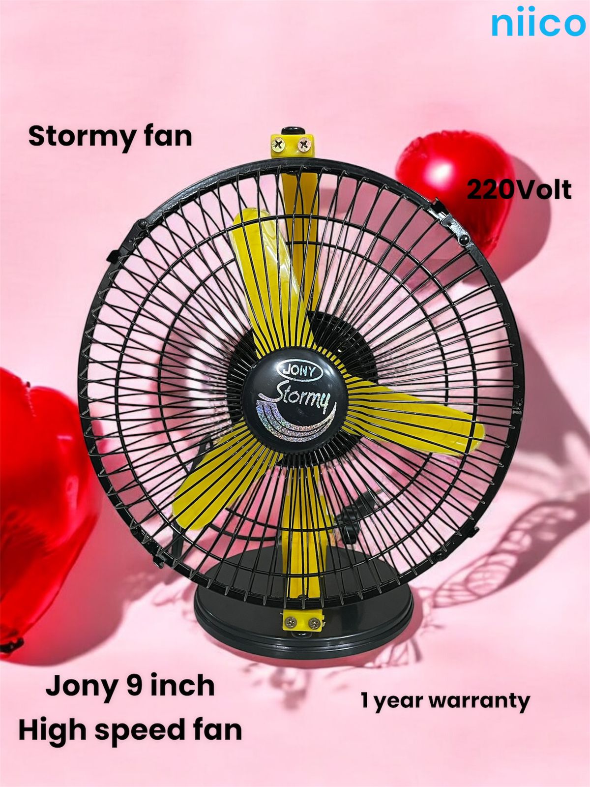 Picture of Jony 9 Inch 3 Pakaha Copper Motor Hi-Speed Fan with 1 year warranty Durable Product Life Time-15 Year