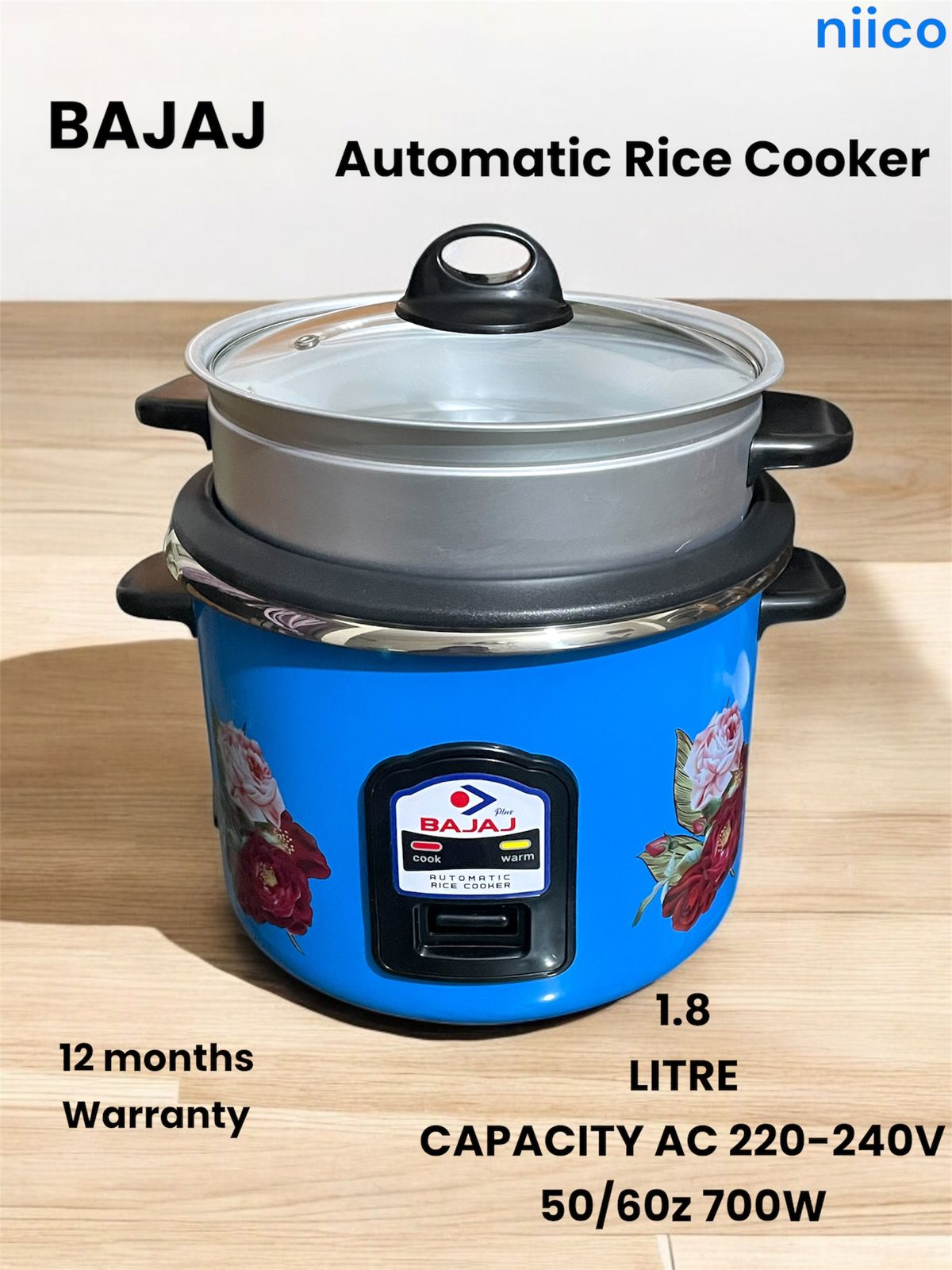 Picture of Bajaj Automatic Rice Cooker -1.8 Liter Capacity( 1 year Warranty}-10 Year Life Time Heavy Duty Product