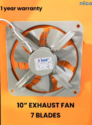 Picture of Exhaust Fan  Lonh Lasting  National Deluxe 10 inch 7 Blade Steel  Body & Pakha =1 Year warranty