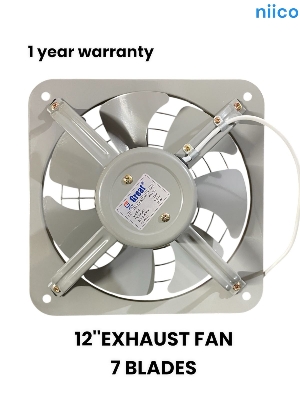 Picture of Exhaust Fan  Lonh Lasting  National Deluxe 12 inch 7 Blade Steel  Body & Pakha =1 Year warranty