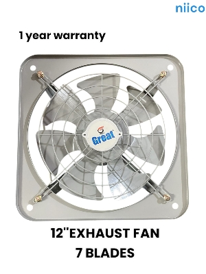 Picture of Exhaust Fan  Lonh Lasting  National Deluxe 12 inch 7 Blade Steel  Body & Pakha =1 Year warranty