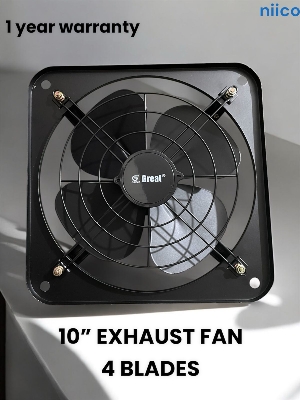 Picture of Exhaust Fan  Lonh Lasting  National Deluxe 10 inch 4 Blade Steel  Body & Pakha =1 Year warranty
