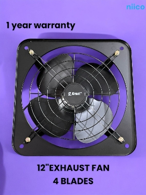 Picture of Exhaust Fan  Lonh Lasting  National Deluxe 12 inch 4 Blade Steel  Body & Pakha =1 Year warranty