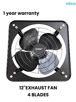 Picture of Exhaust Fan  Lonh Lasting  National Deluxe 12 inch 4 Blade Steel  Body & Pakha =1 Year warranty