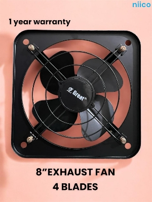 Picture of Exhaust Fan  Lonh Lasting  National Deluxe 8 inch 4 Blade Steel  Body & Pakha =1 Year warranty