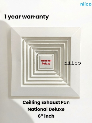 Picture of 6 inch Ceiling Exhust fan National Deluxe =1 Year warranty Size(20.5X13.5X20.5 CM)