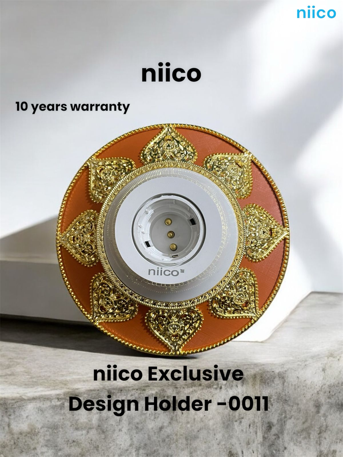 Picture of NIICO Exclusive Design 2 in 1 Batten Holder Model Star-0011 =1 Pice-(10 Year Warranty)