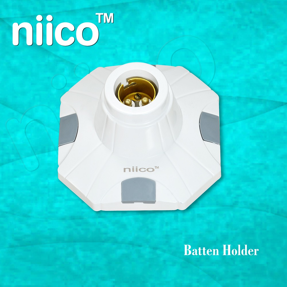 Picture of NIICO Batten Holder Exclusive For Pin Type Light Model-024 =1 Pice (5 year Warranty)