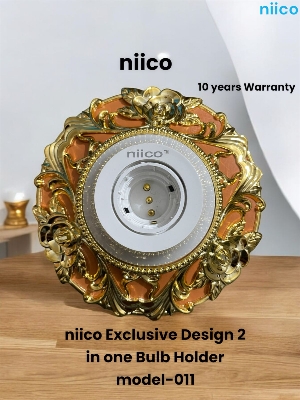 Picture of NIICO Exclusive Design 2 in 1 Bulb Holder Model-011 =1 Pice -(10 Year Warranty)
