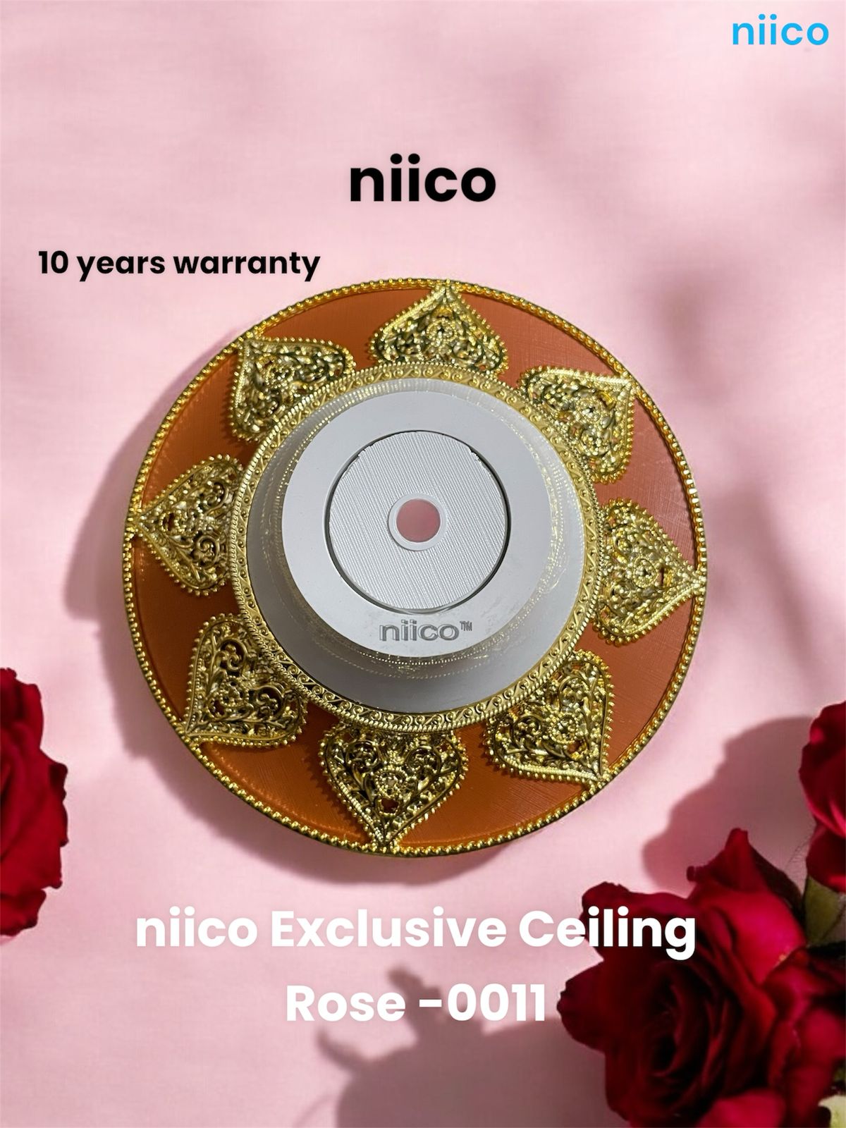 Picture of Exclusive Design 2 in 1 Ceiling Rose Model-0011 (12 PCS Combo)-10 Year Warranty