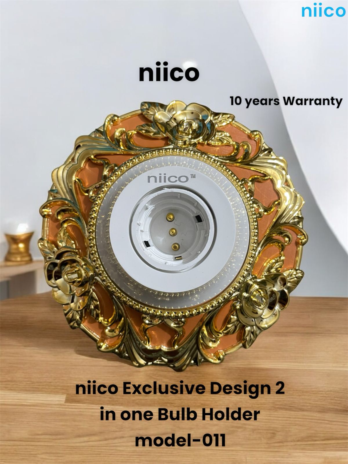 Picture of NIICO Exclusive Design 2 in 1 Bulb Holder Model-011 (12 PCS Combo)-10 Year Warranty