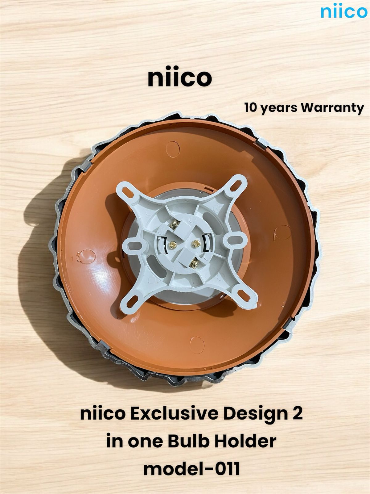 Picture of NIICO Exclusive Design 2 in 1 Bulb Holder Model-011 (12 PCS Combo)-10 Year Warranty
