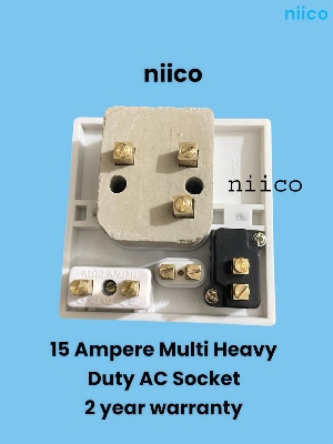 Picture of Niico 15 Ampere Heavy Duty Multi AC Socket= (2 Years Repless Warranty)