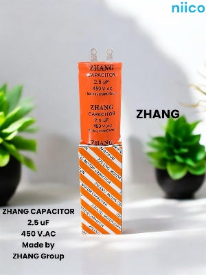 Picture of ZHANG Ceiling Fan Capacitor Model ZHANG- 2.5uf =450 = Capacitor=2.5 UF PIN Type Capacitor -(1 Year Warranty)