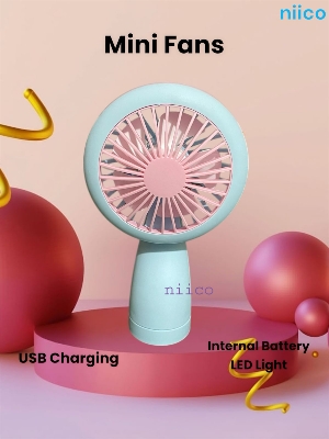 Picture of Mini USB Lithium battery Heavy Duty Rechargeable Portable Handheld cooling Fan With Toggle Switch - Model=66-01(1 Year warranty )