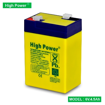 Picture of 6V -4 -5 Ampere Defender 12 inch Charger Fan Rechargeable Battery Sealed Lead-Acid Battery (Clip System) - Battery - Stay Powered With Ampere Charger Fan