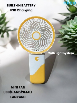 Picture of Mini USB Lithium battery Heavy Duty Rechargeable Portable Handheld cooling Fan LANYARD  - Model=S076 -1(1 Year warranty )