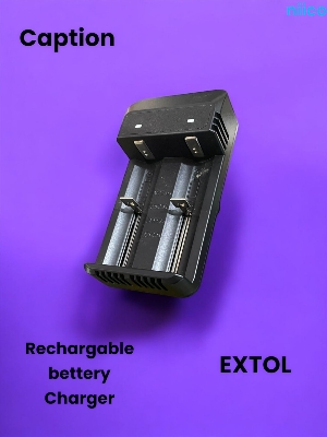 Picture of Universal double Charger For 3.7V 18650 16340 14500 Li-ion Rechargeable Battery With Usb Port -1 Year Warranty