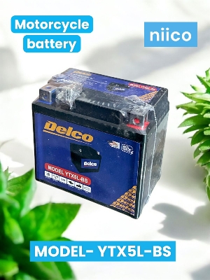 Picture of 12 Volt Motorcycle  Battery Maintenance Free Model-YTX 5L -BS (12Volt 6.5 Ah)-3 Month Warranty for=Suzuki Gixxer/ Yamaha FZ/R15/New Pulsar Bike Battery