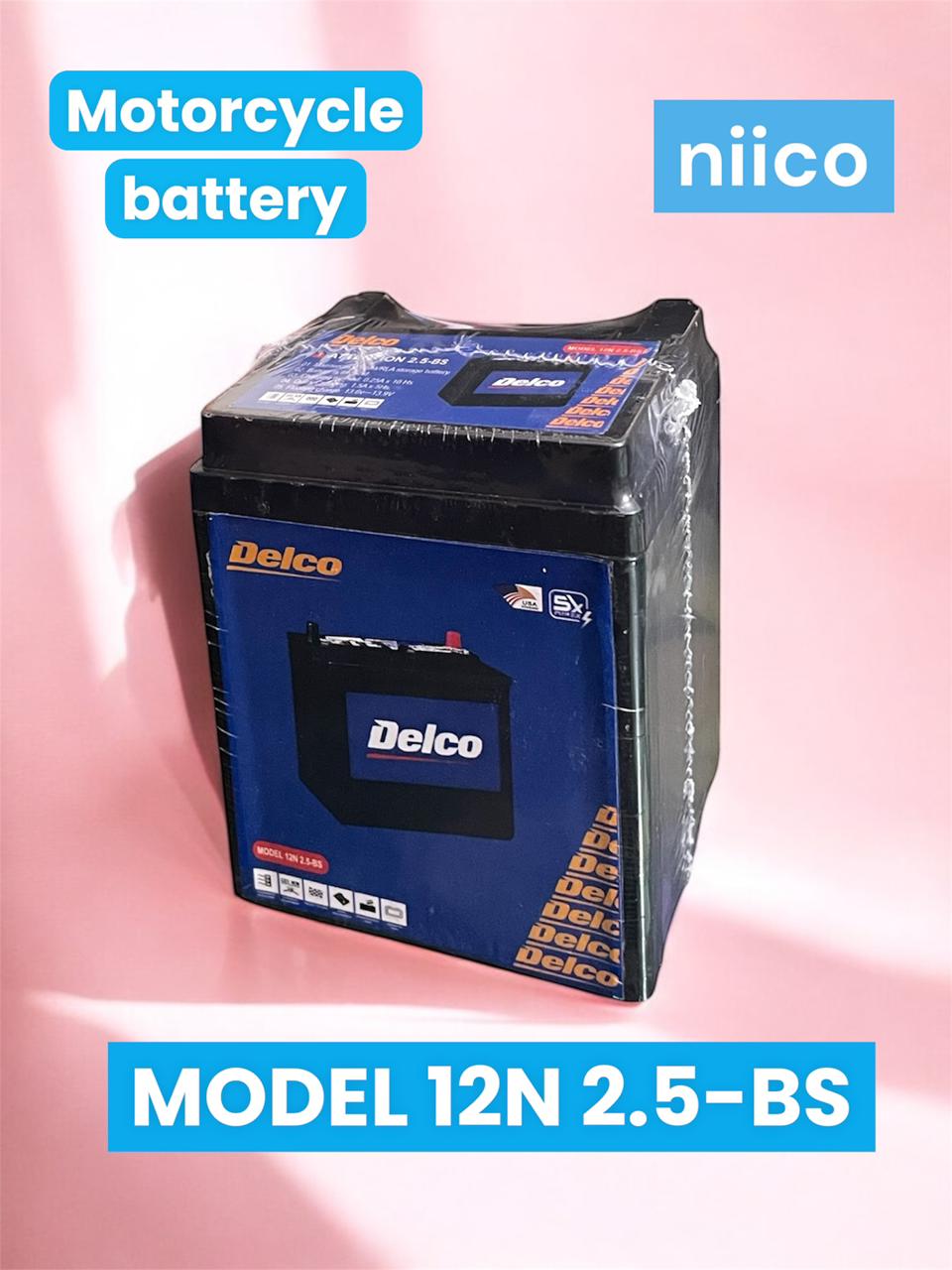 Picture of 12 Volt Hero Honda Non-Self  Motorcycle  Battery Maintenance Free Model-12N2.5-BS (12Volt 2.5Ah)-3 Month Warranty
