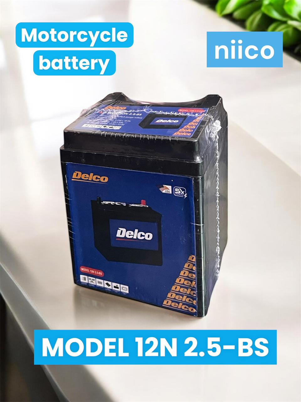 Picture of 12 Volt Hero Honda Non-Self  Motorcycle  Battery Maintenance Free Model-12N2.5-BS (12Volt 2.5Ah)-3 Month Warranty