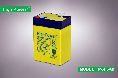 Picture of Defender 12 inch Charger Fan Rechargeable Battery Sealed Lead-Acid Battery (Clip System) - Battery ModeL HP-6V -4 -5 Ampere- Stay Powered With Ampere Charger Fan