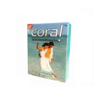 Picture of Coral Ultra Thin Extra Time Lubricated Natural Latex Condom Full Box 3x10=30pcs