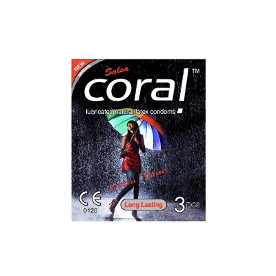 Picture of Coral Lasting Extra Time Lubricated Natural Latex Condom - 3 Packs Combo