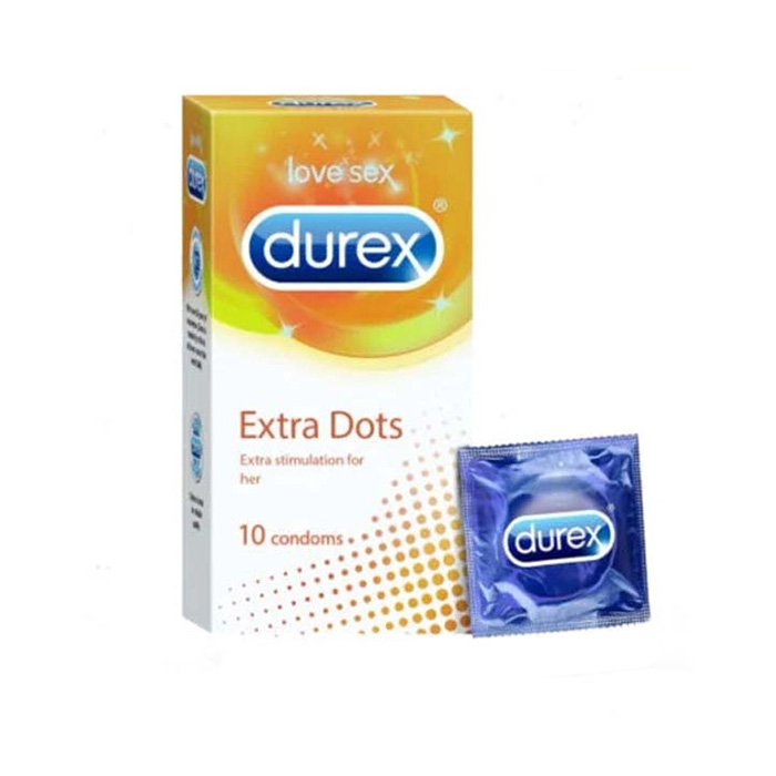Picture of Durex Extra Time / Extra Dots Condoms - 10 Pcs Pack