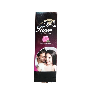 Picture of Tiger Dotted Condoms Rose Flavour (36pcs)