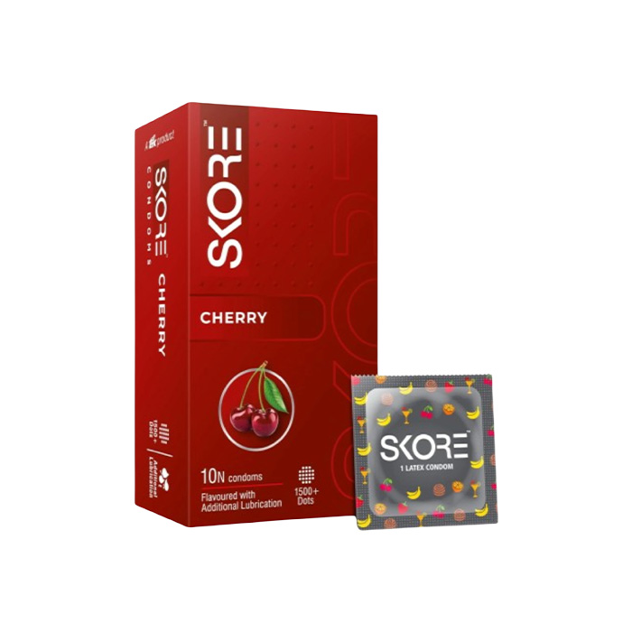 Picture of Skore Condom for Men Notout Climax Delay Condoms Dotted Condoms 10pcs Pack (Made in India)