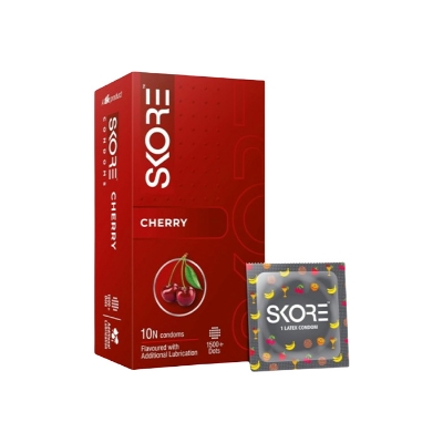 Picture of Skore Condom for Men Notout Climax Delay Condoms Dotted Condoms 10pcs Pack (Made in India)