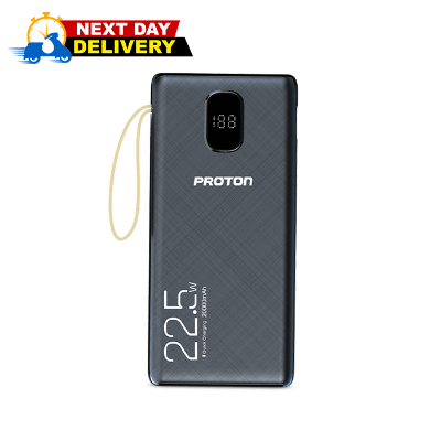 Picture of Proton Energy Mate Power Bank- 22.5W 20000mAH with in-built 2 Torch Light for Travel