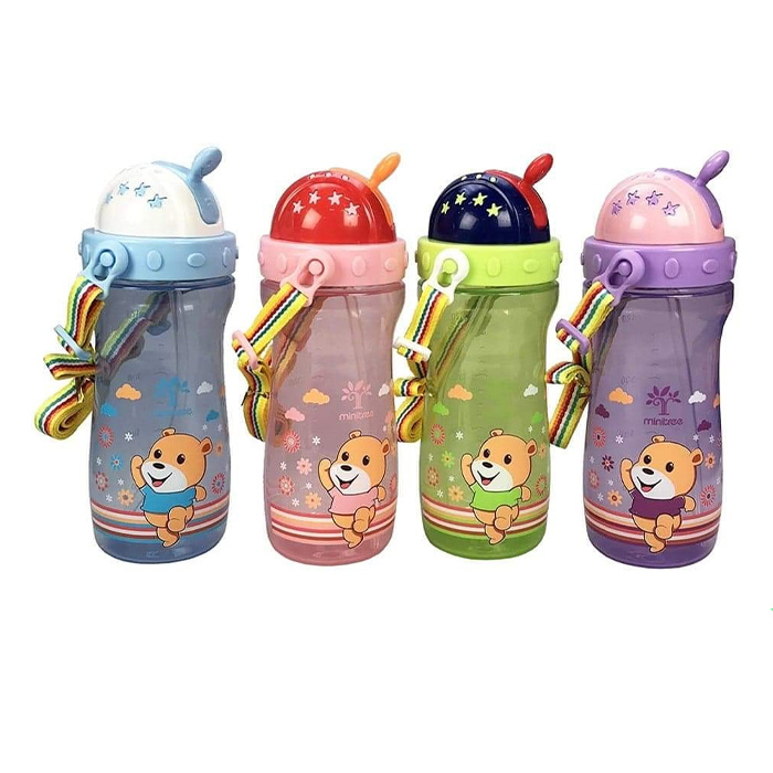 Picture of Baby Mumpot Waterbottle Minitree Crystal Color Training Plastic Cup 6m+ 350ml (Multicolor)