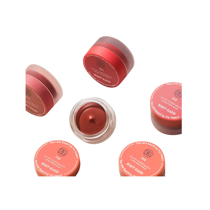 Picture of Beauty Glazed Velvet Matte Lip & Cheek Mud Moisturize Waterproof Long Lasting Double Use For Lip And Cheek