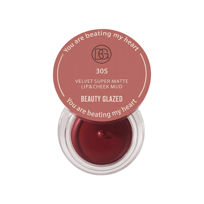 Picture of Beauty Glazed Velvet Matte Lip & Cheek Mud Moisturize Waterproof Long Lasting Double Use For Lip And Cheek