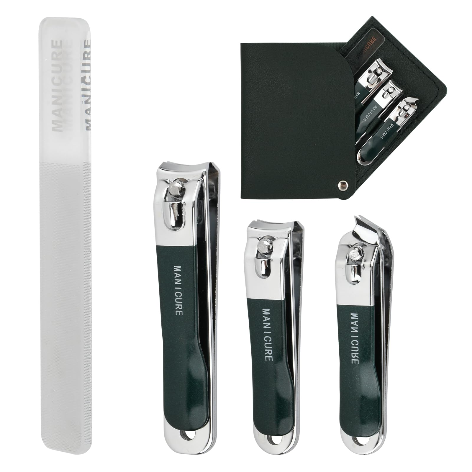 4 Pieces Manicure Set with PU Leather Case ZangSportsonline shop bangladeshothoba.com