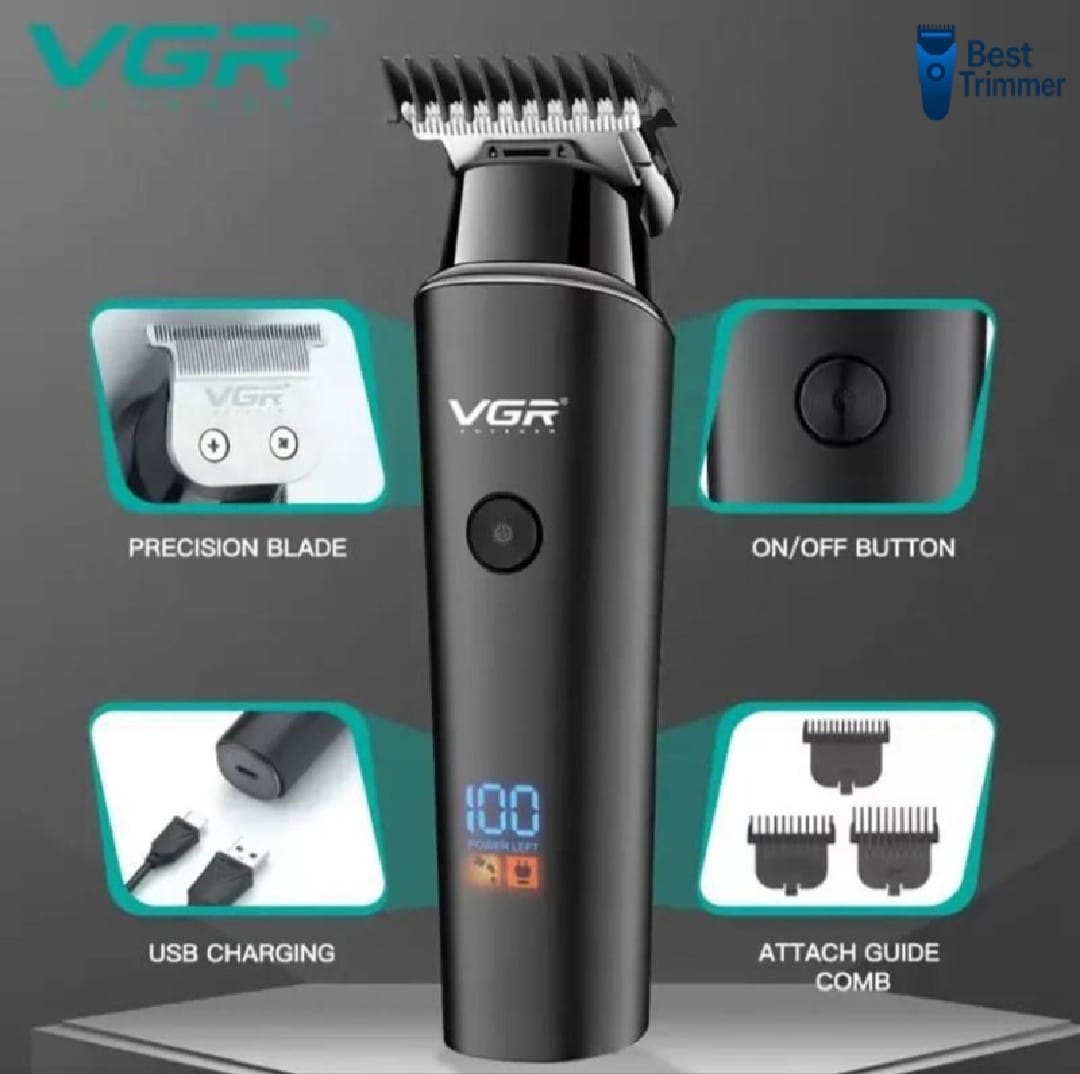 Picture of VGR V-937 Professional Rechargeable Electric Hair Trimmer With Metal Blade 