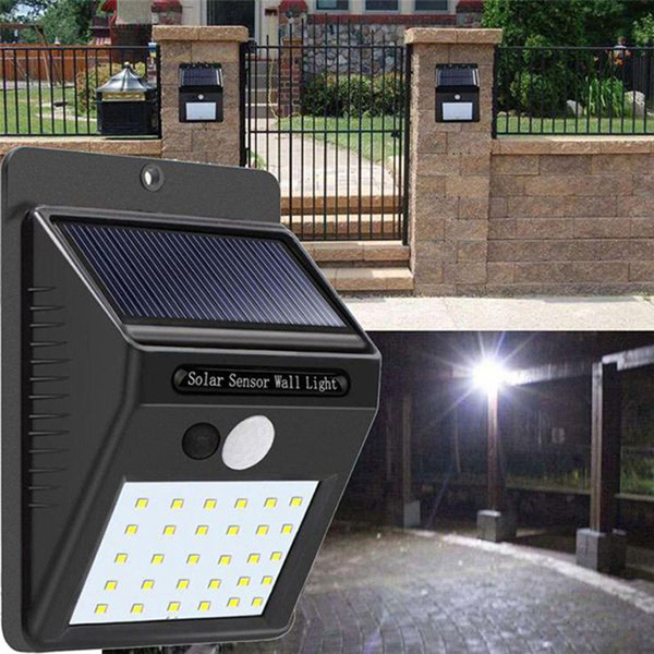 30 LED Motion Sensor Wall Solar Light Waterproof Security Lamp ZangSportsonline shop bangladeshothoba.com
