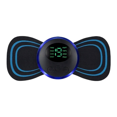 Picture of Mini Massager - Rechargeable Shoulder/ Neck/ Muscle/ Tendonitis/ Deep Tissue/ Back Massager with 2pcs Butterfly Pad