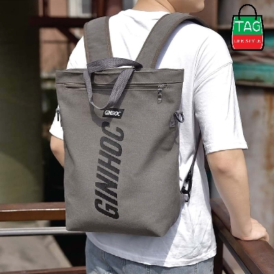 Picture of TAG Lifestyle Classic 3 in 1 Laptop Backpack Brown Color for Men/Women Canvas Crossbody bag Convertible Backpack Messenger Shoulder Bag Business Briefcase Travel Handbag for Men and Women