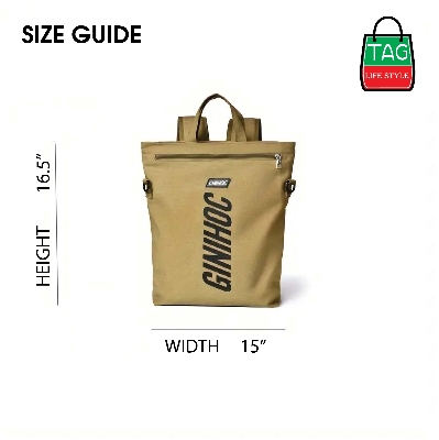 Picture of TAG Lifestyle Classic 3 in 1 Laptop Backpack Brown Color for Men/Women Canvas Crossbody bag Convertible Backpack Messenger Shoulder Bag Business Briefcase Travel Handbag for Men and Women