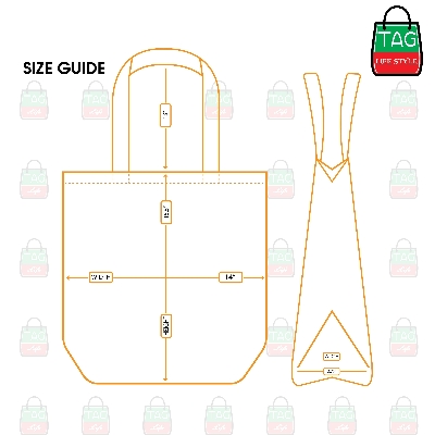 Picture of TAG Lifestyle Canvas Tote Bag/Fashionable Top Handle Bag Chocklate Color with Free Pencil Bag with Zipper for girls For University/College/Trendy Fashionable Women (2in1 Combo Pack)